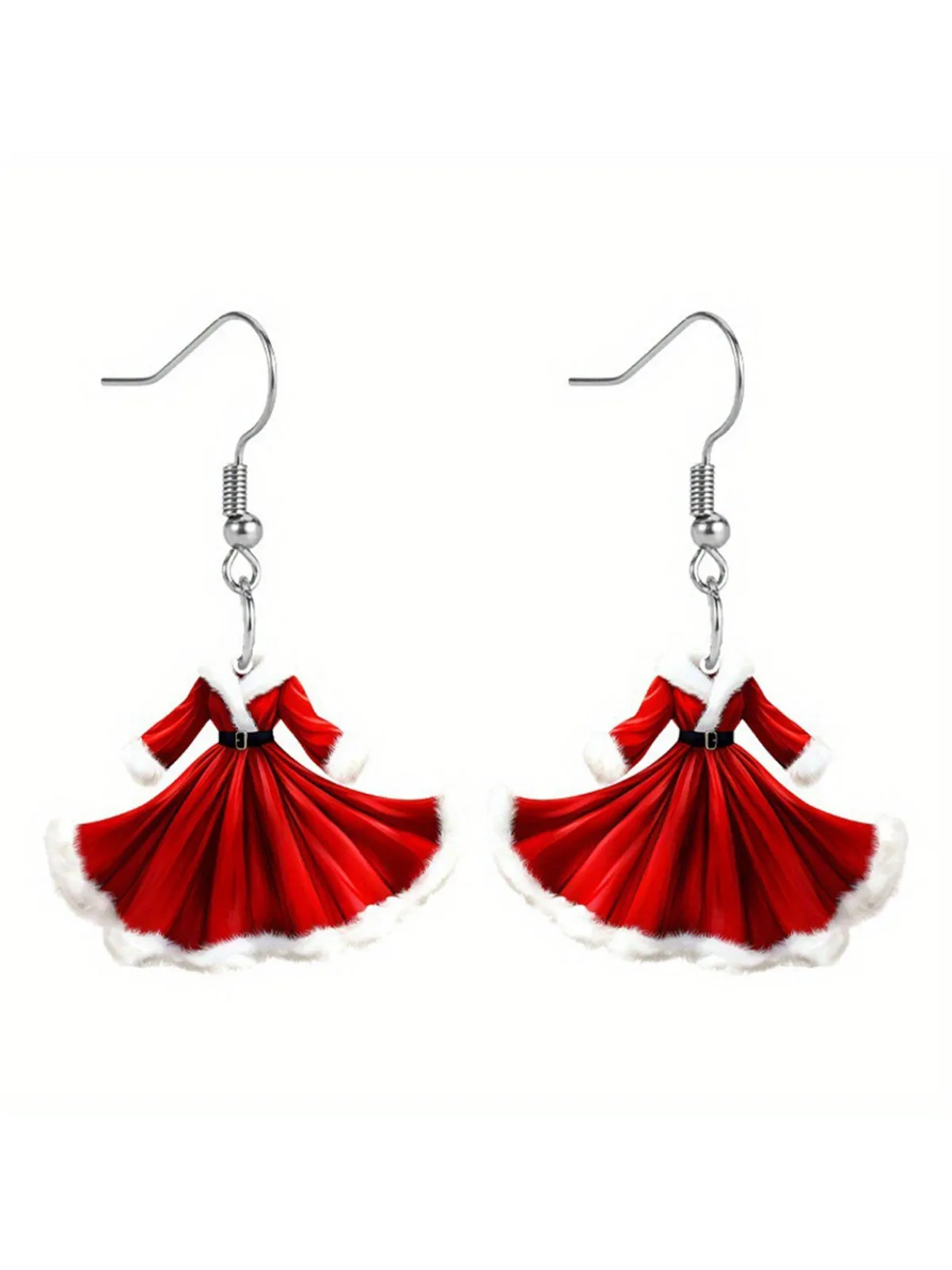 Outlet Retro Stage Acrylic Princess Dress Pendant Earrings