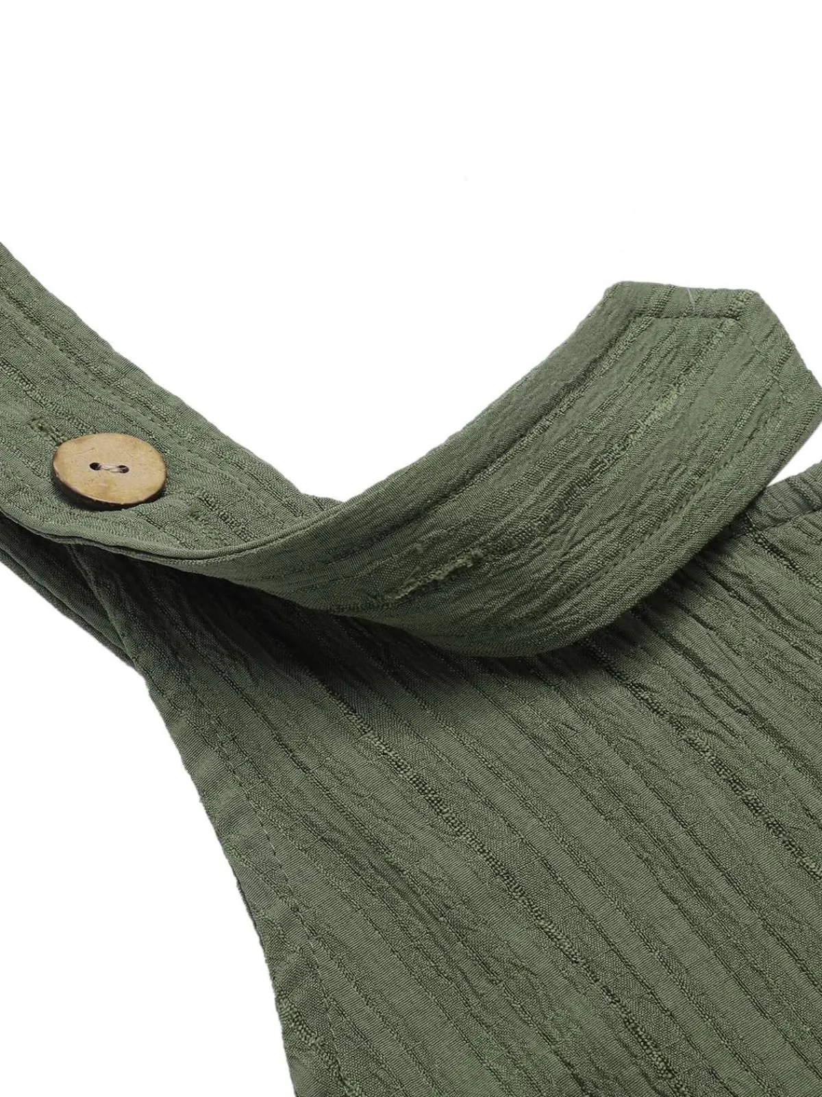 Sale Retro Stage 1930s Loose Pleated Jumpsuit Army Green