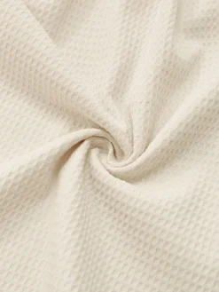 Online Retro Stage 1950s Solid Spaghetti Straps Smocked Romper Beige