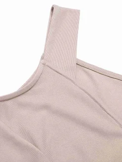 Sale Retro Stage 1940s Solid Sweetheart Knitted Top Beige