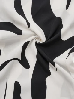 Outlet Retro Stage 1940s Cow Skin Halter Jumpsuit Black & White