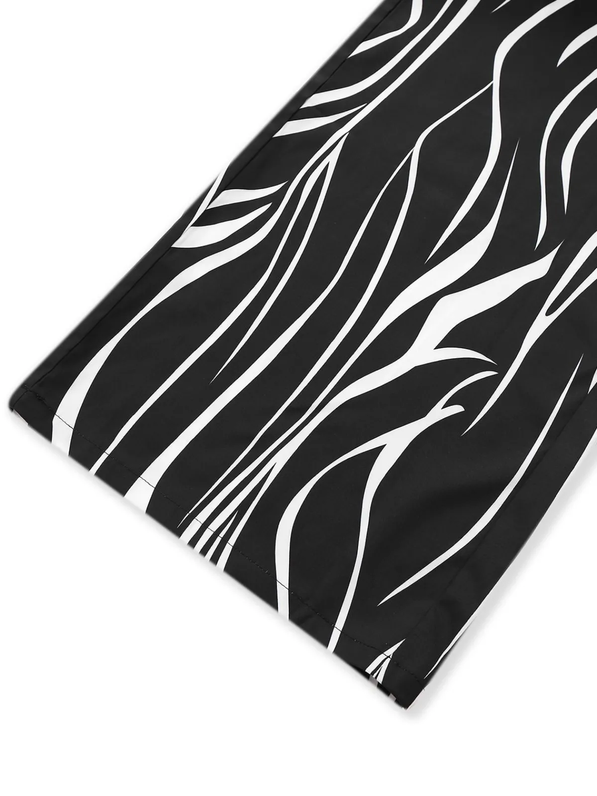 Online Retro Stage & White 1930s Irregular Print Halter Jumpsuit Black
