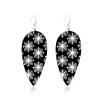 Discount Retro Stage Black Halloween Spiderweb Teardrop Earrings