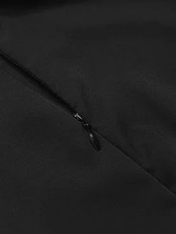 Discount Retro Stage 1930s Asymmetric Pleated Fishtail Skirt Black