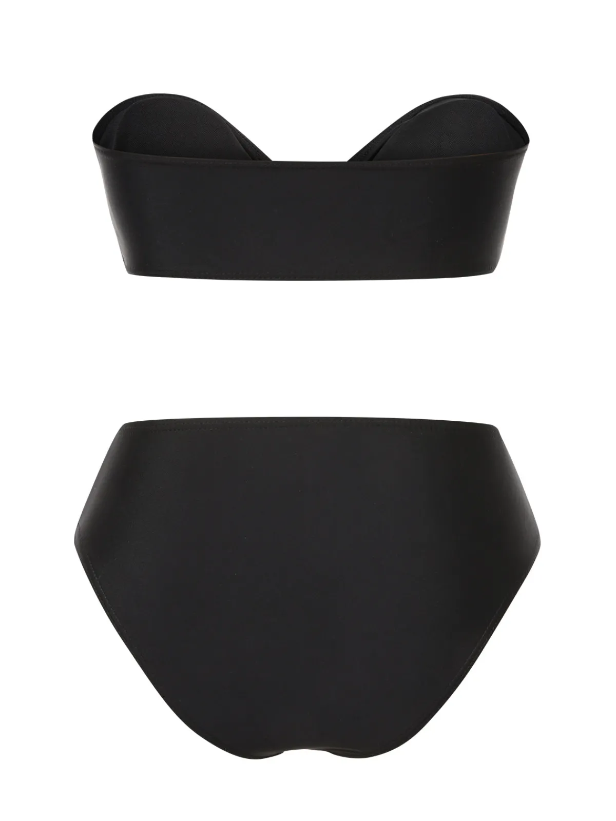 Outlet Retro Stage 1950s Bandeau Starfish Bikini Set Black