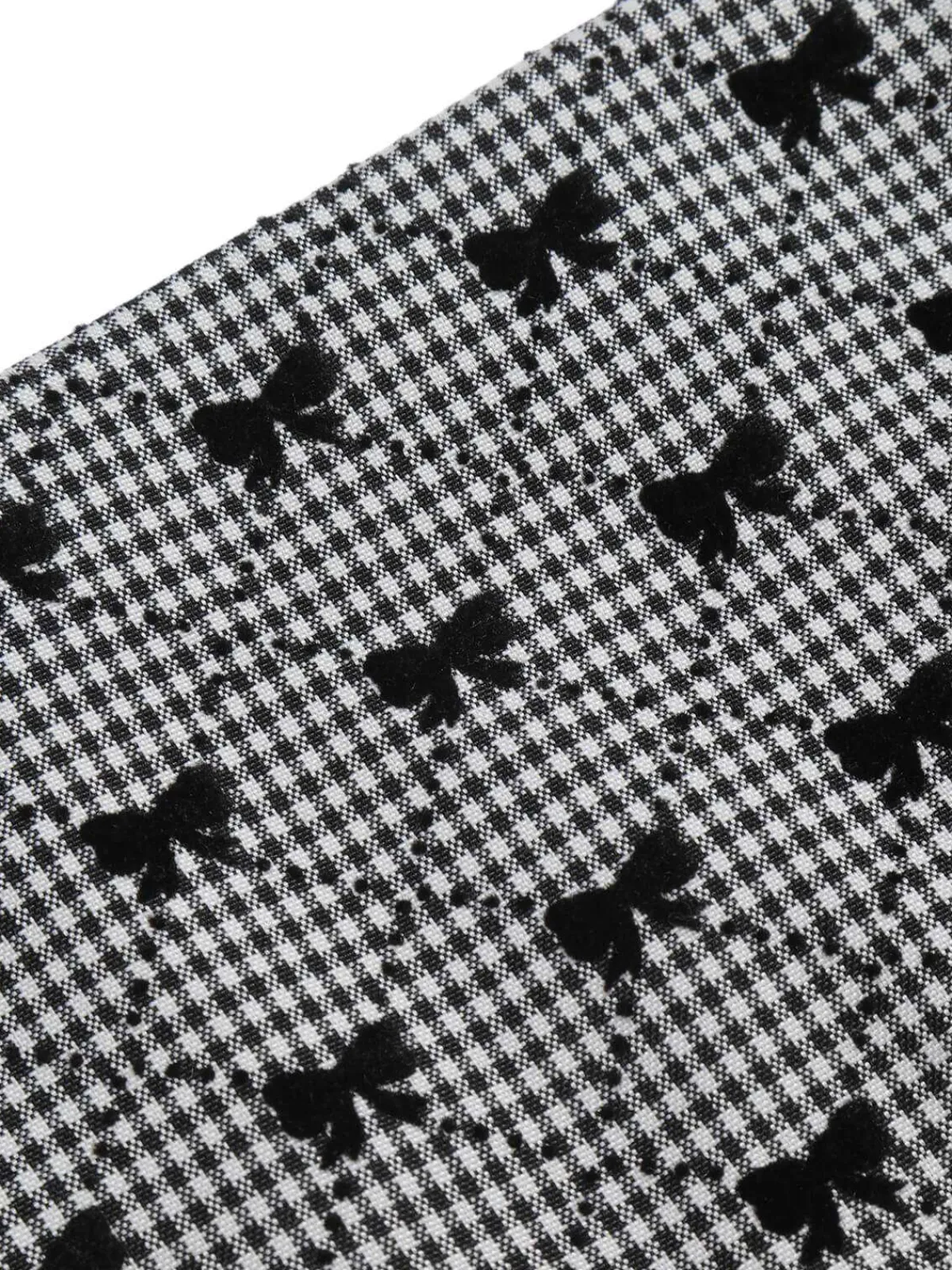 Online Retro Stage 1950s Bow Button Patchwork Strap Romper Black