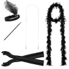 Online Retro Stage Black 1920s Flapper Costume Set
