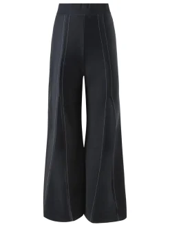 Sale Retro Stage 1940s Gothic Straps Pants Black