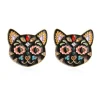 Online Retro Stage Black 1950s Halloween Cat Earring