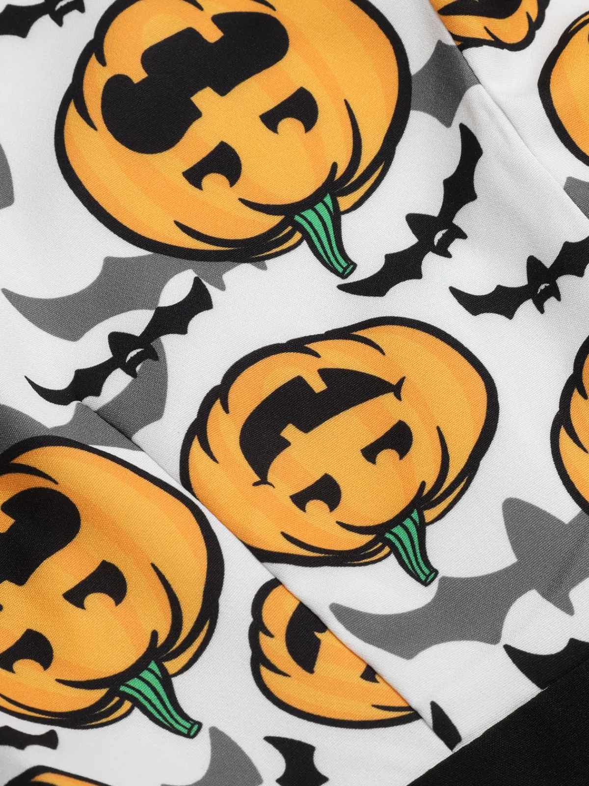 Hot Retro Stage 1950s Halloween Pumpkin Halter Romper Black