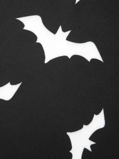 Outlet Retro Stage 1950s Halloween Spaghetti Strap Bat Dress Black