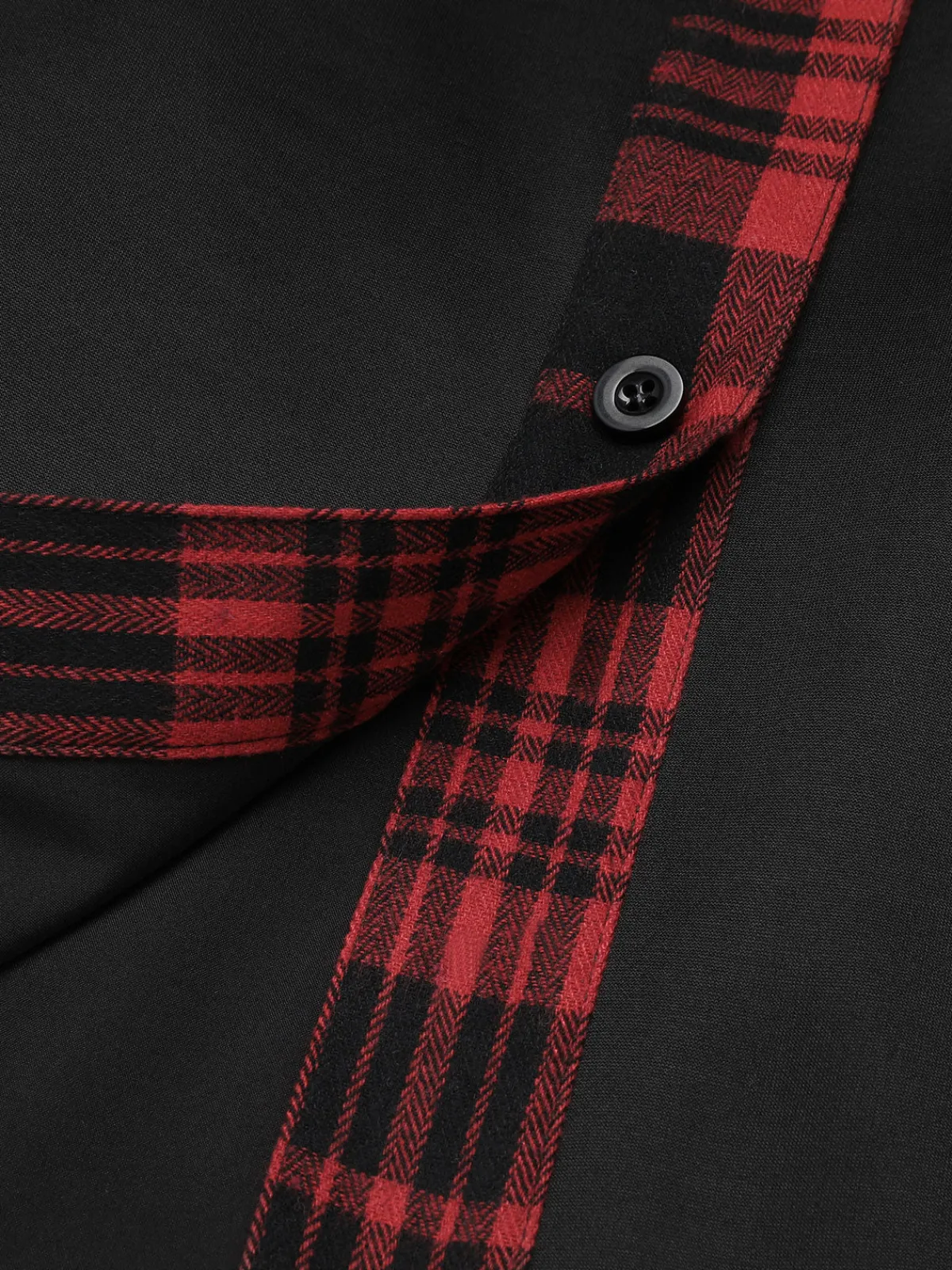 Discount Retro Stage 1950s Plaid Hooded Swing Dress Black
