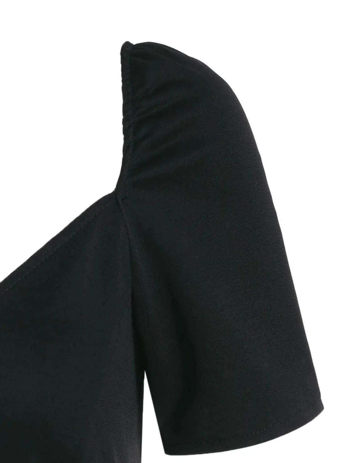 Clearance Retro Stage 1950s Pumpkin Costume Dress Black