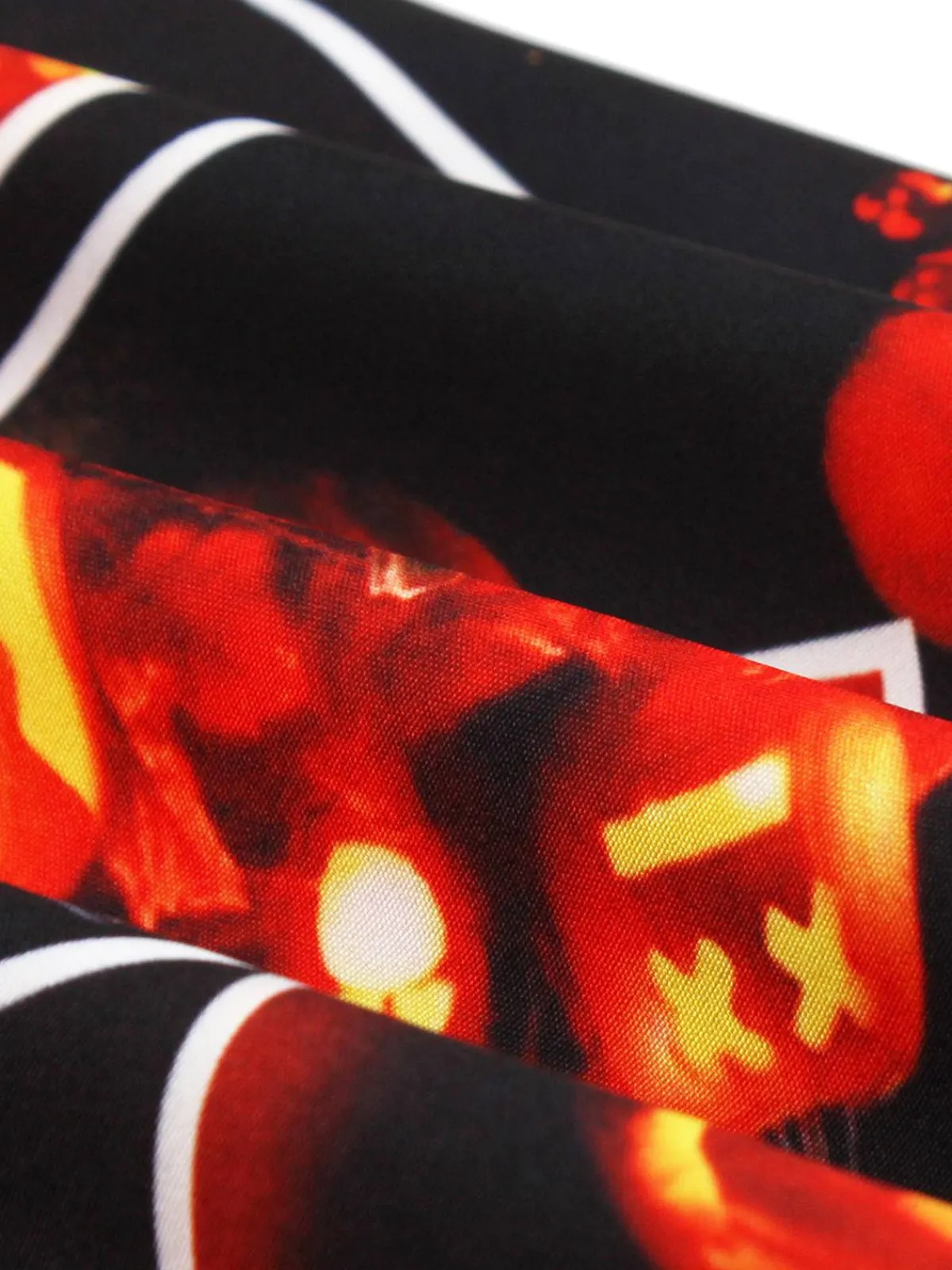 Online Retro Stage 1950s Pumpkin Halloween Swing Dress & Bolero Jacket Black