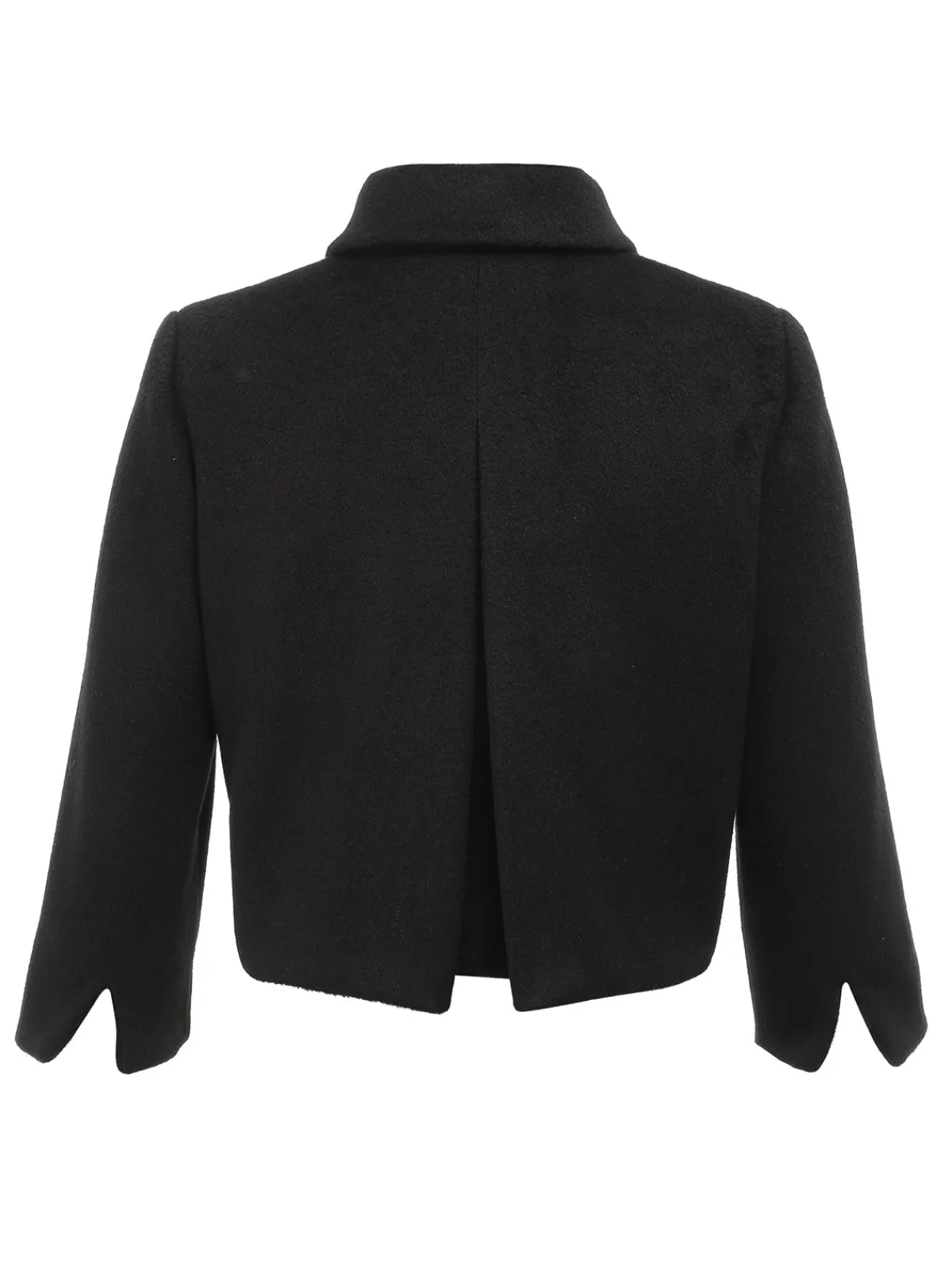 Clearance Retro Stage 1950s Retro Woolen Wrap Bolero Jacket Black