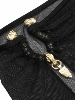 Clearance Retro Stage 1950s Solid Bikini Set With Skirt Black