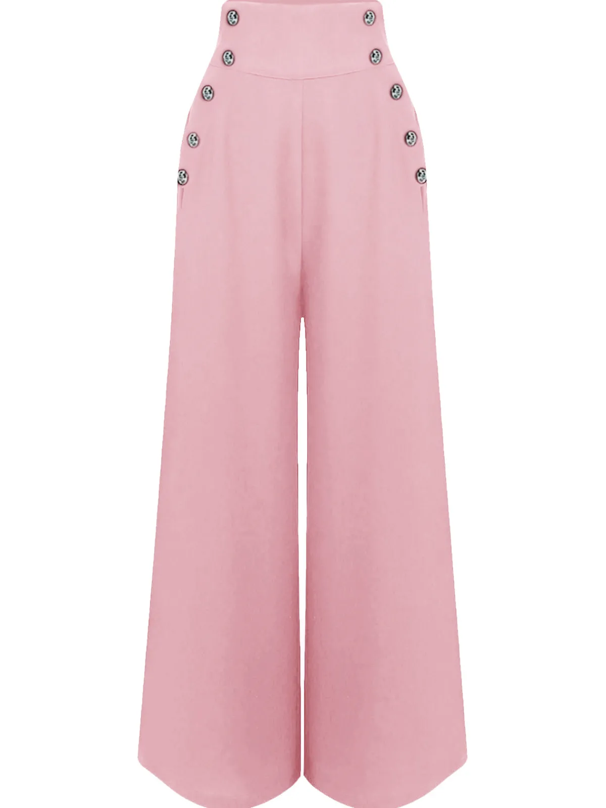 Discount Retro Stage Black 1930s Solid Suspender Pants