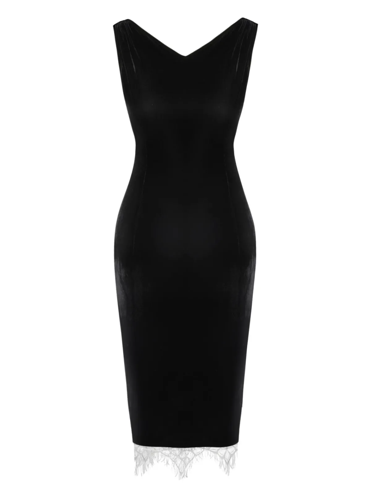 New Retro Stage 1960s Solid Velvet Bow Dress Black