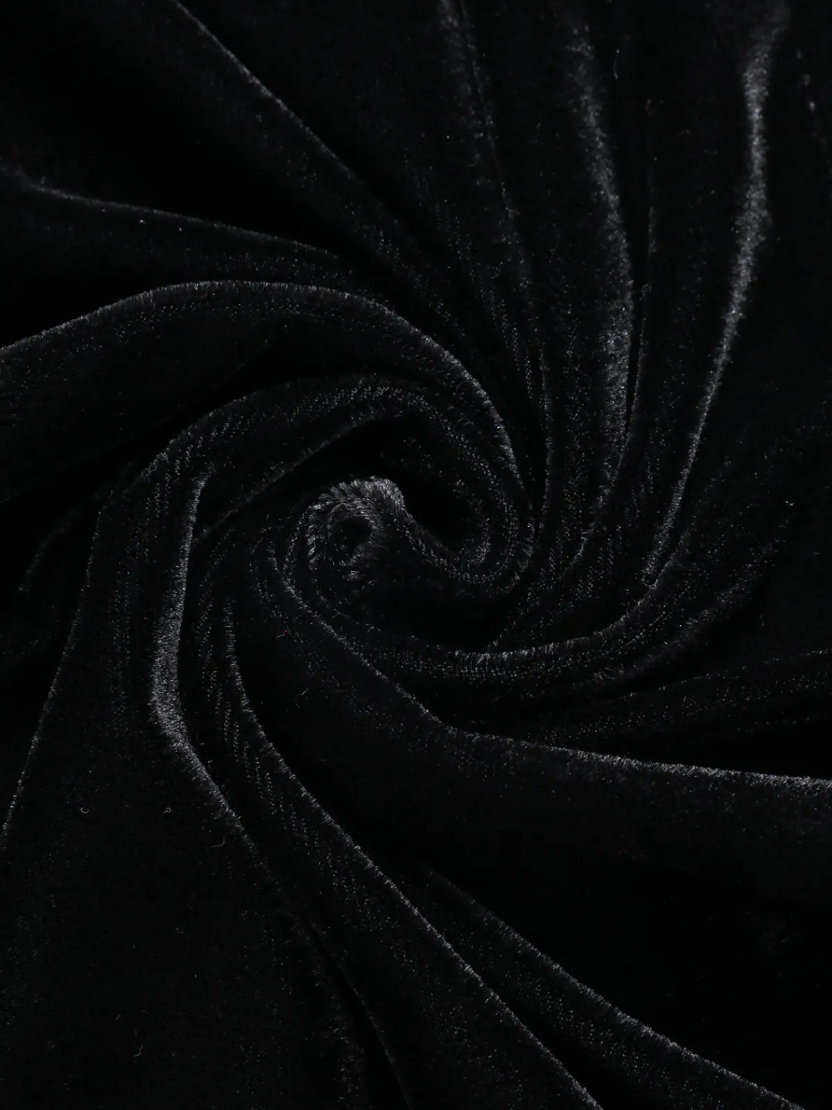 New Retro Stage 1960s Solid Velvet Bow Dress Black