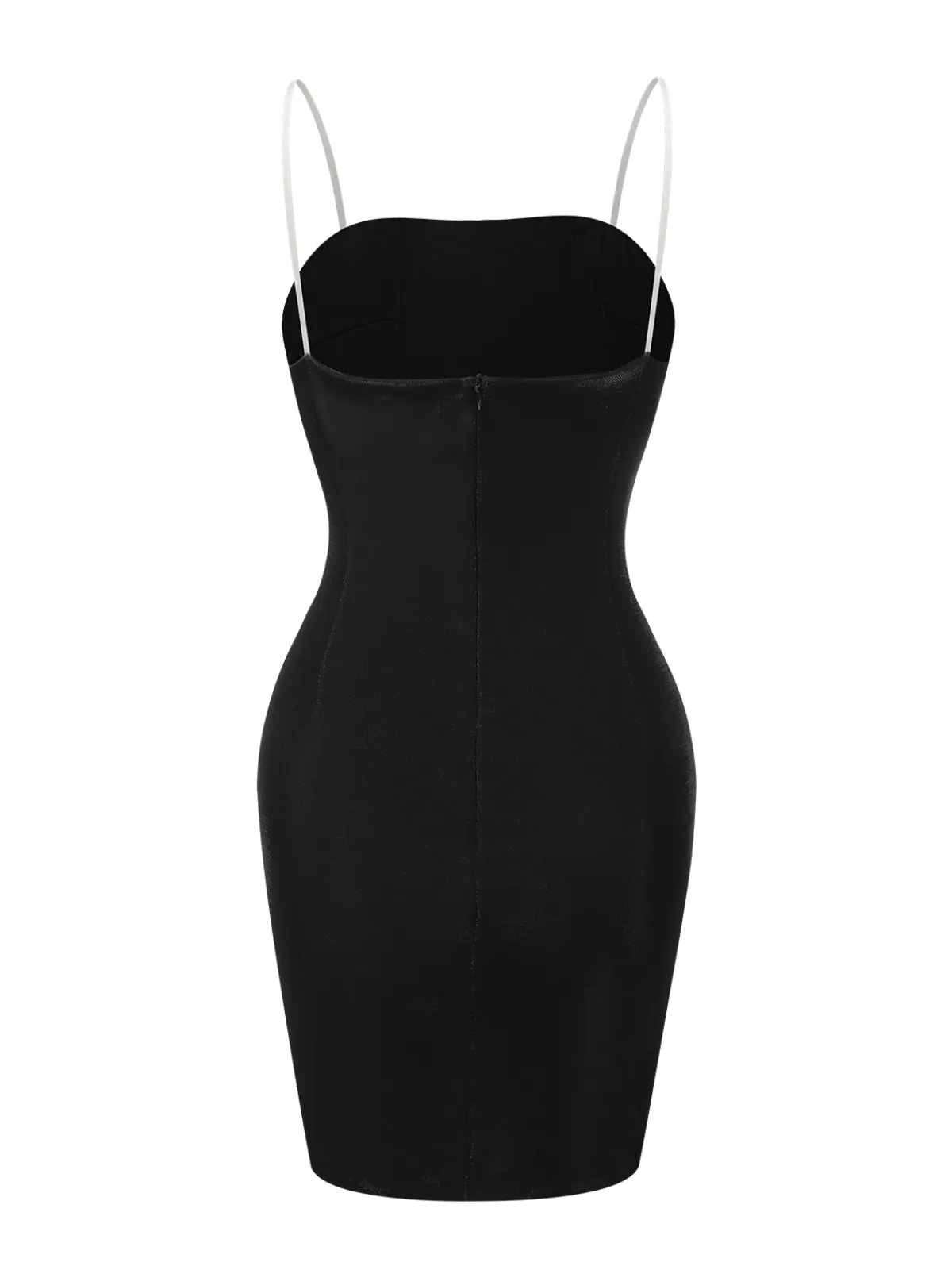 New Retro Stage 1960s Strapless Woven Heart Dress Black