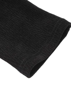 Discount Retro Stage 1950s Textured Knitted Crop Jacket Black