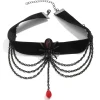 Outlet Retro Stage Black Spider Alloy Western Necklace