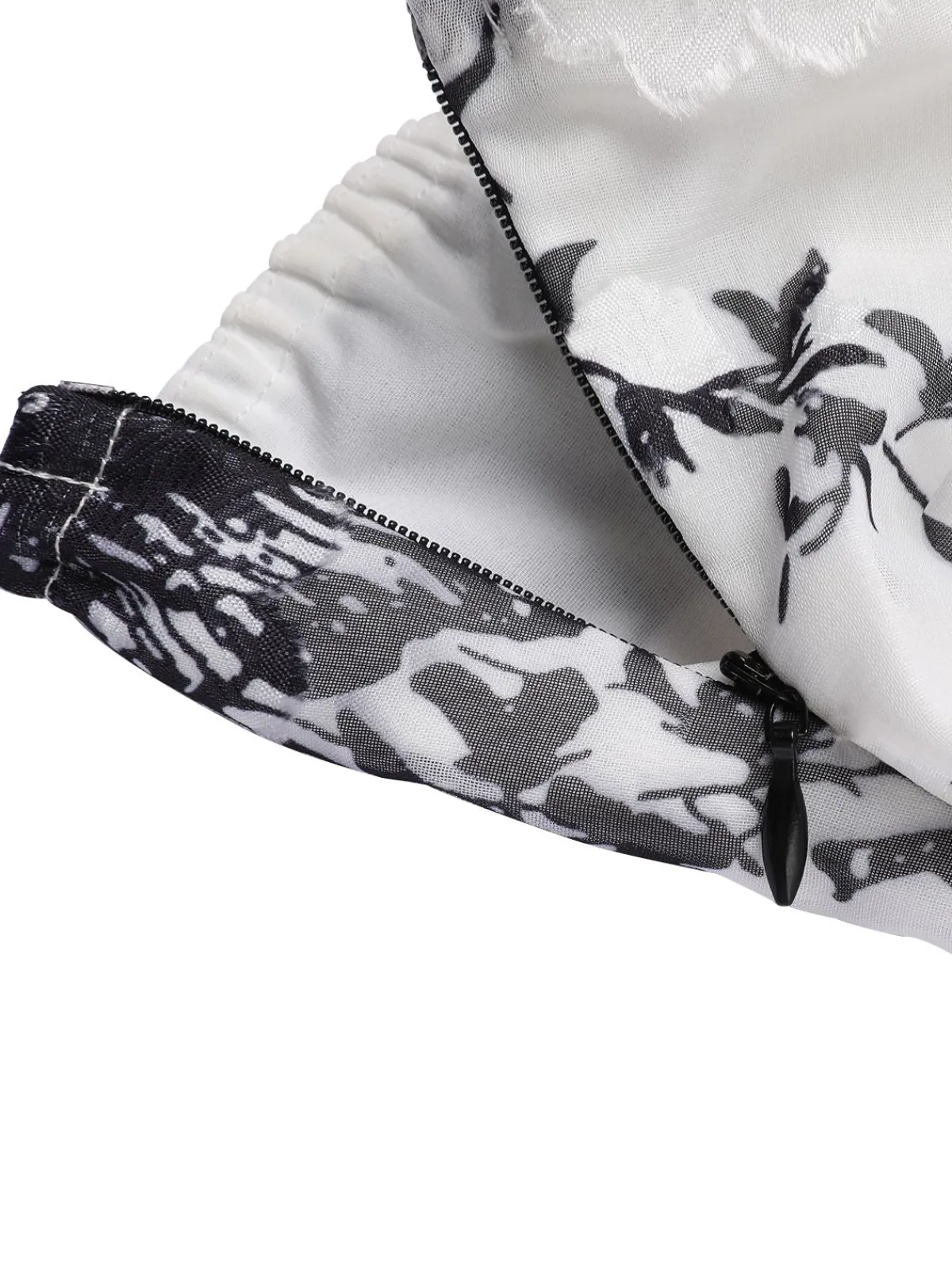Outlet Retro Stage White 1930s Floral Halter Strap Jumpsuit Black