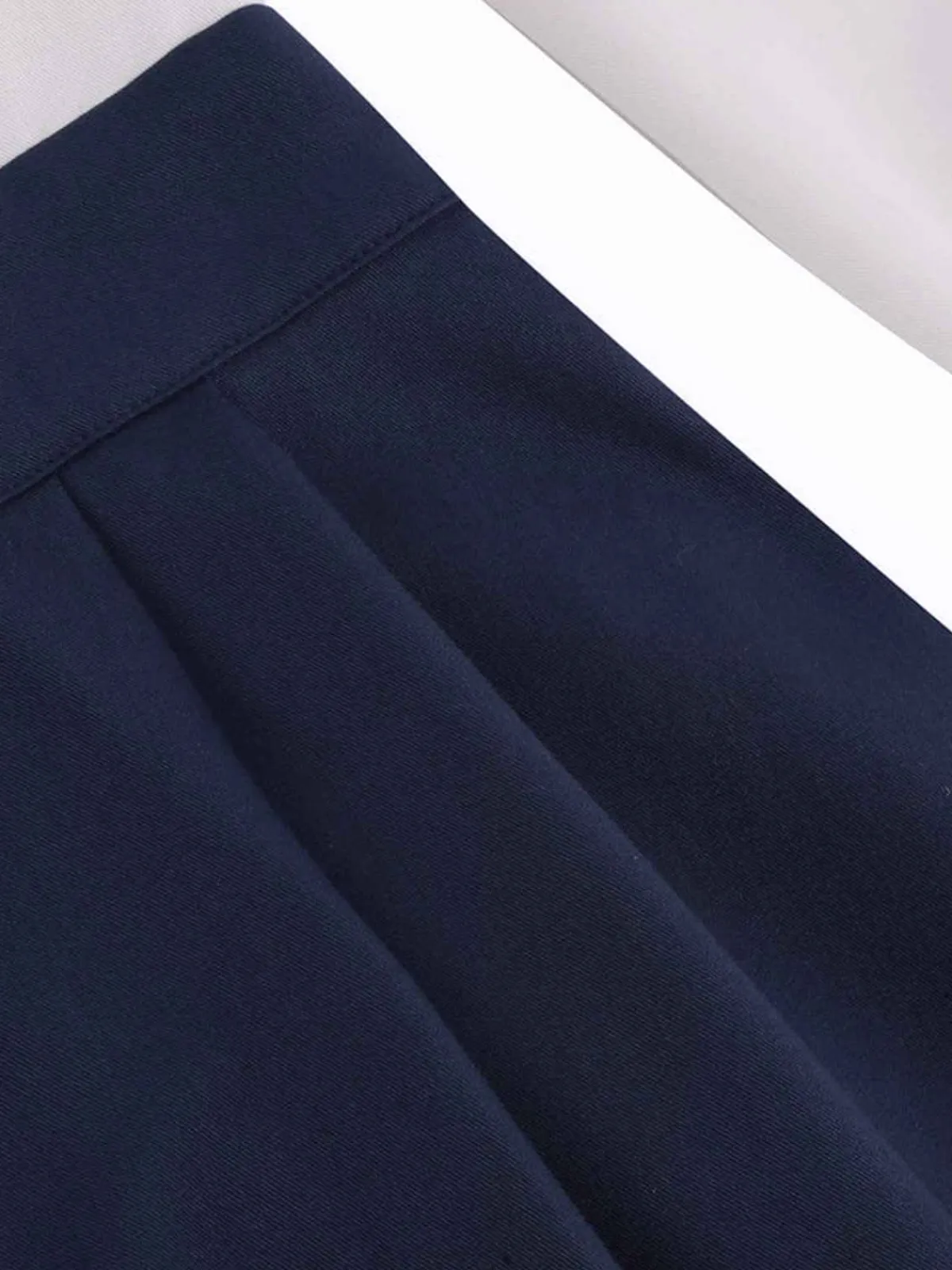 Outlet Retro Stage 1950s Solid Patchwork Dress Blue & White
