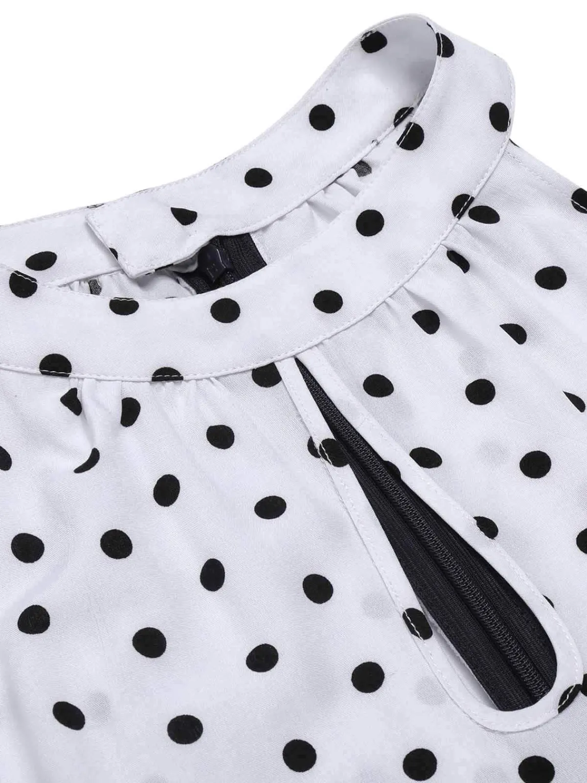 Online Retro Stage 1940s Halter Polka Dot Jumpsuit Blue