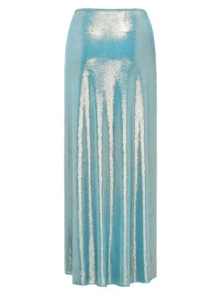Sale Retro Stage Blue 1930s Shimmery Beading Cover-Up