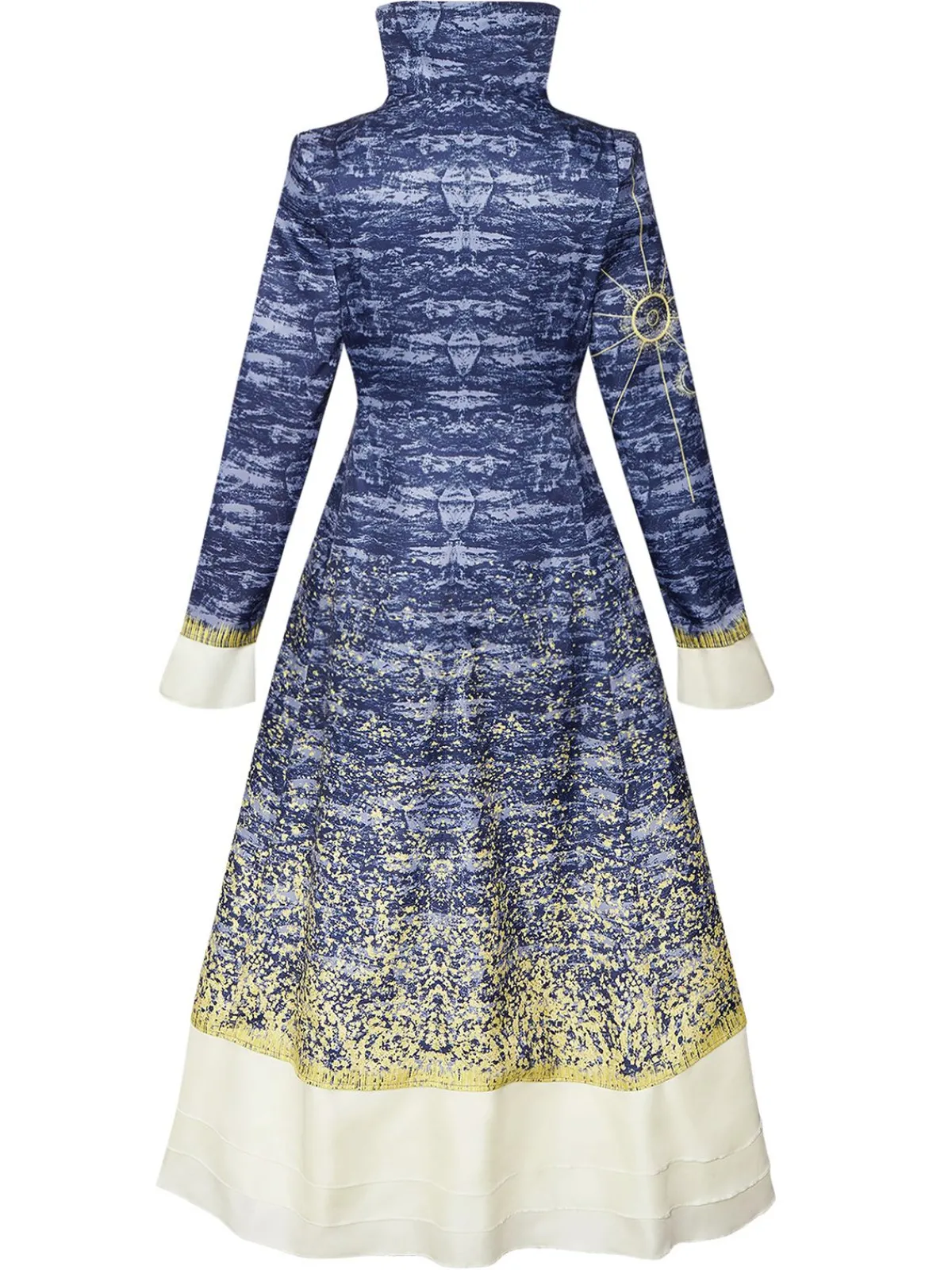 Best Retro Stage 1930s Stand Collar Madame Morrible Stardust Coat Blue