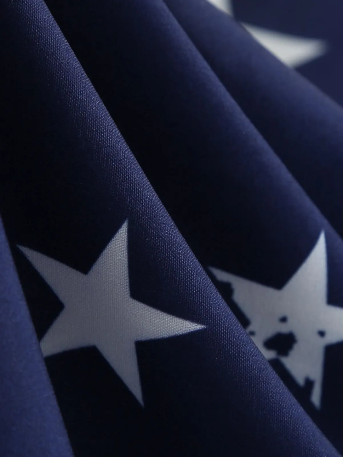 Clearance Retro Stage Blue 1950s Stars & Stripes Swing Dress Navy Blue