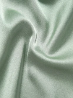 Outlet Retro Stage 1960s Solid Wrinkle Dress Bright Green