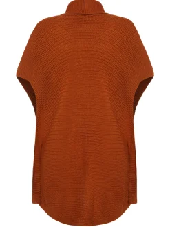 Clearance Retro Stage 1950s Bat Sleeve Knitted Solid Cardigan Brown
