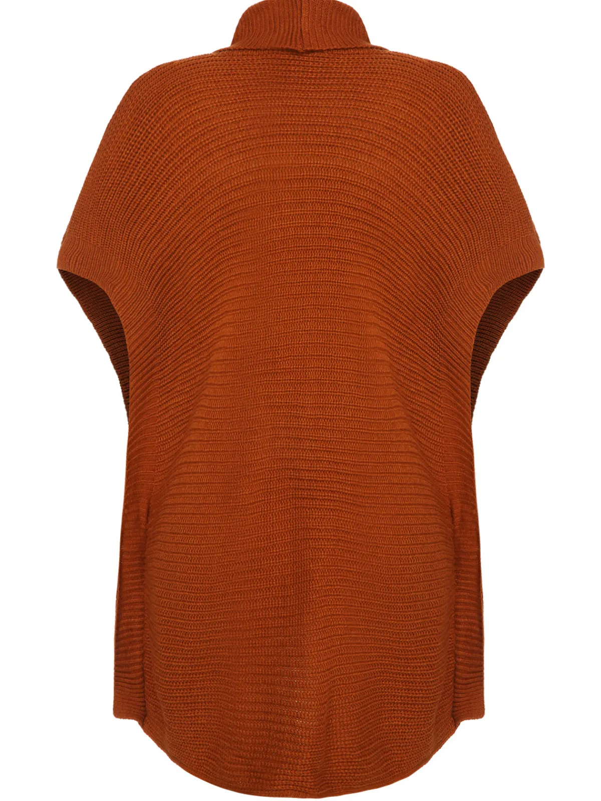 Clearance Retro Stage 1950s Bat Sleeve Knitted Solid Cardigan Brown