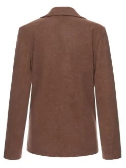 Hot Retro Stage 1950s Corduroy Casual Jacket Brown