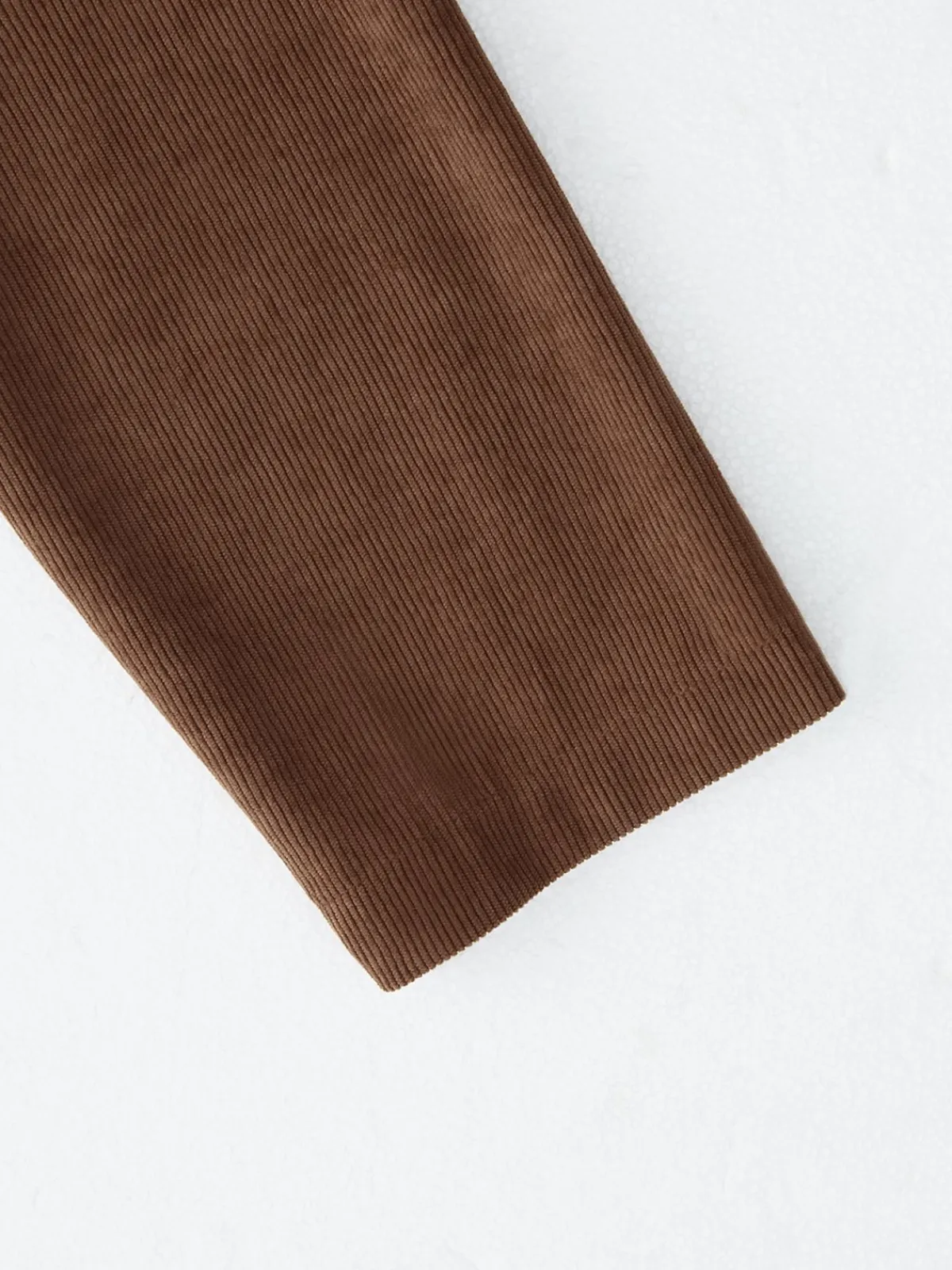 Hot Retro Stage 1950s Corduroy Casual Jacket Brown