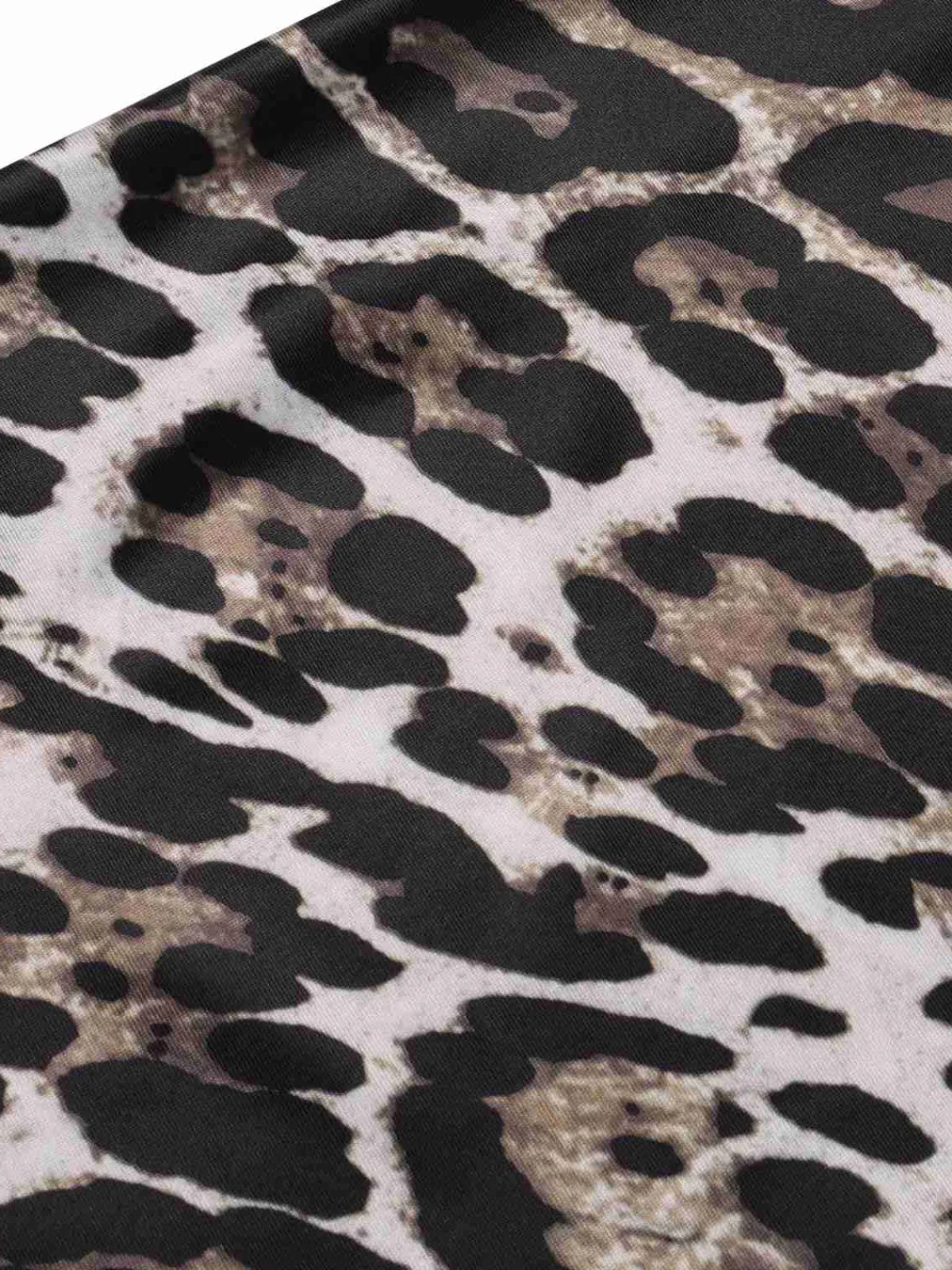 New Retro Stage 1960s Leopard Spaghetti Straps Backless Dress Brown