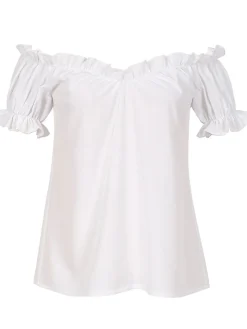 Fashion Retro Stage 1950s Puff Top & Floral Bow Dress Champagne