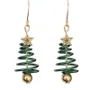 Hot Retro Stage Christmas Tree Star Twist Earrings