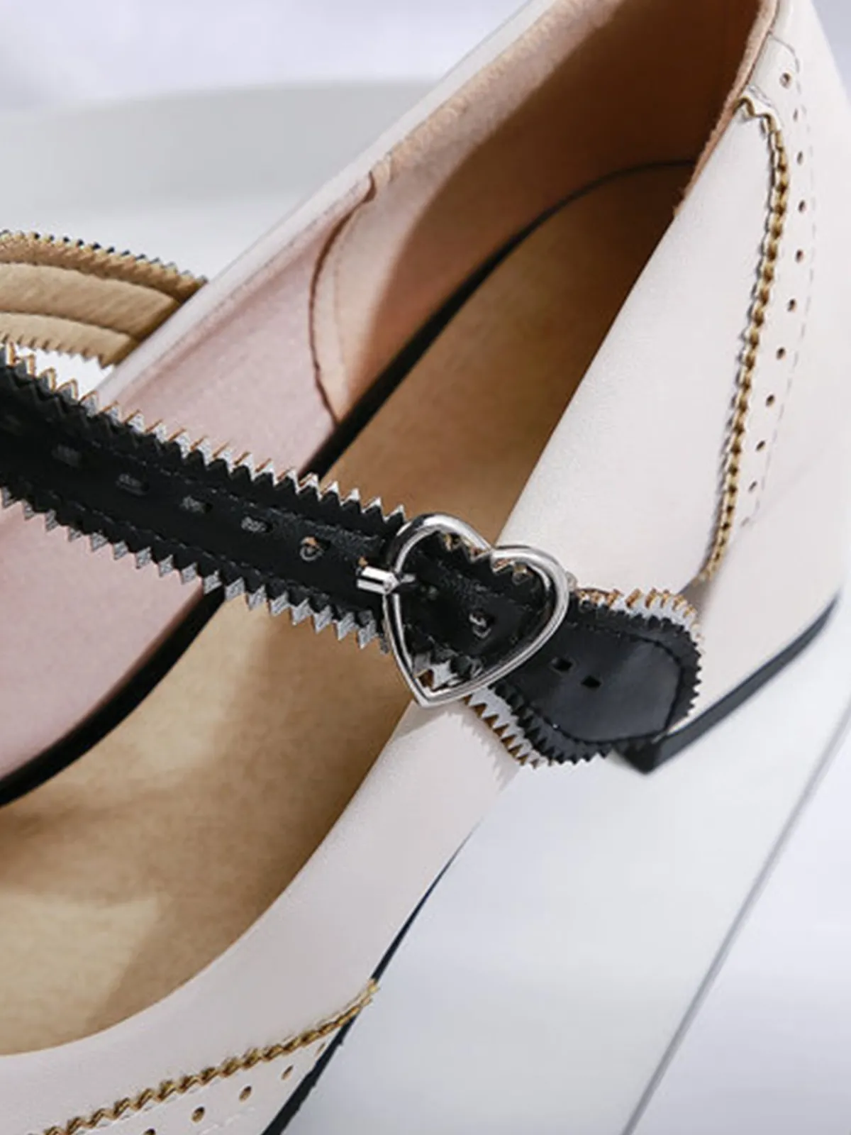 Sale Retro Stage Chunky Heels Mary Jane Shoes