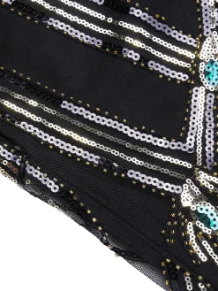 Fashion Retro Stage [Clearance] Black 1920s Sequin Flapper Dress