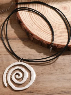 Hot Retro Stage Conch Starfish Pendant Leather Cord Necklace