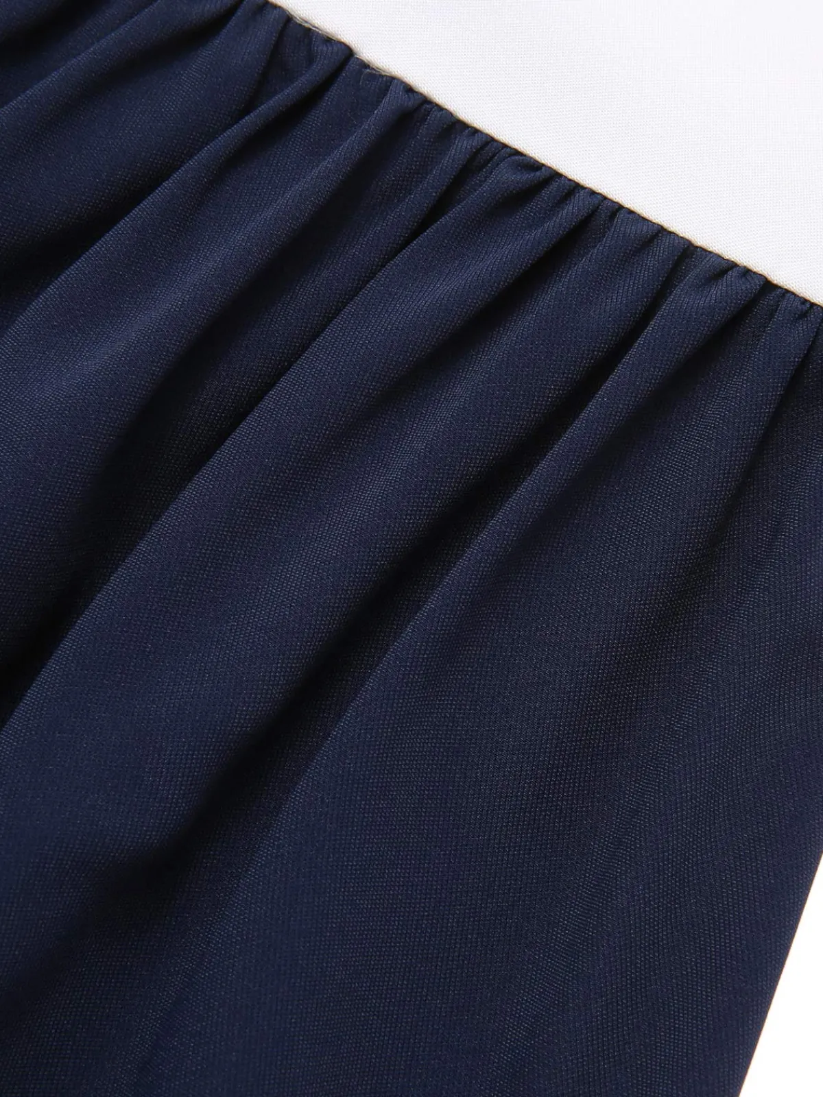Discount Retro Stage 1940s Boat Neck Stripe Dress Dark Blue