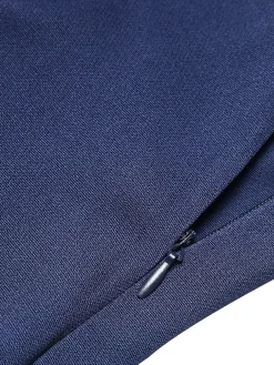 Hot Retro Stage 1940s Double Breasted Wide Leg Pants Dark Blue