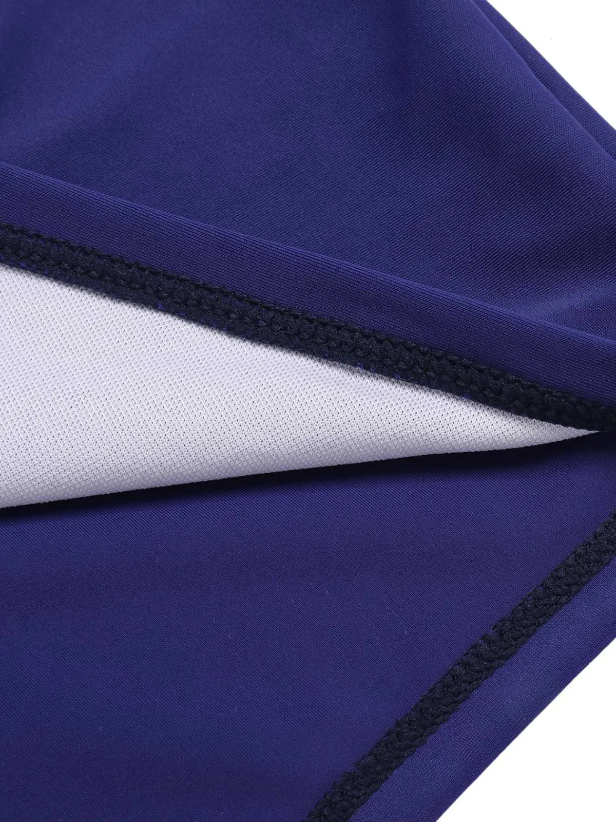 Hot Retro Stage 1940s Halter Ocean Stripes Swimsuit Dark Blue