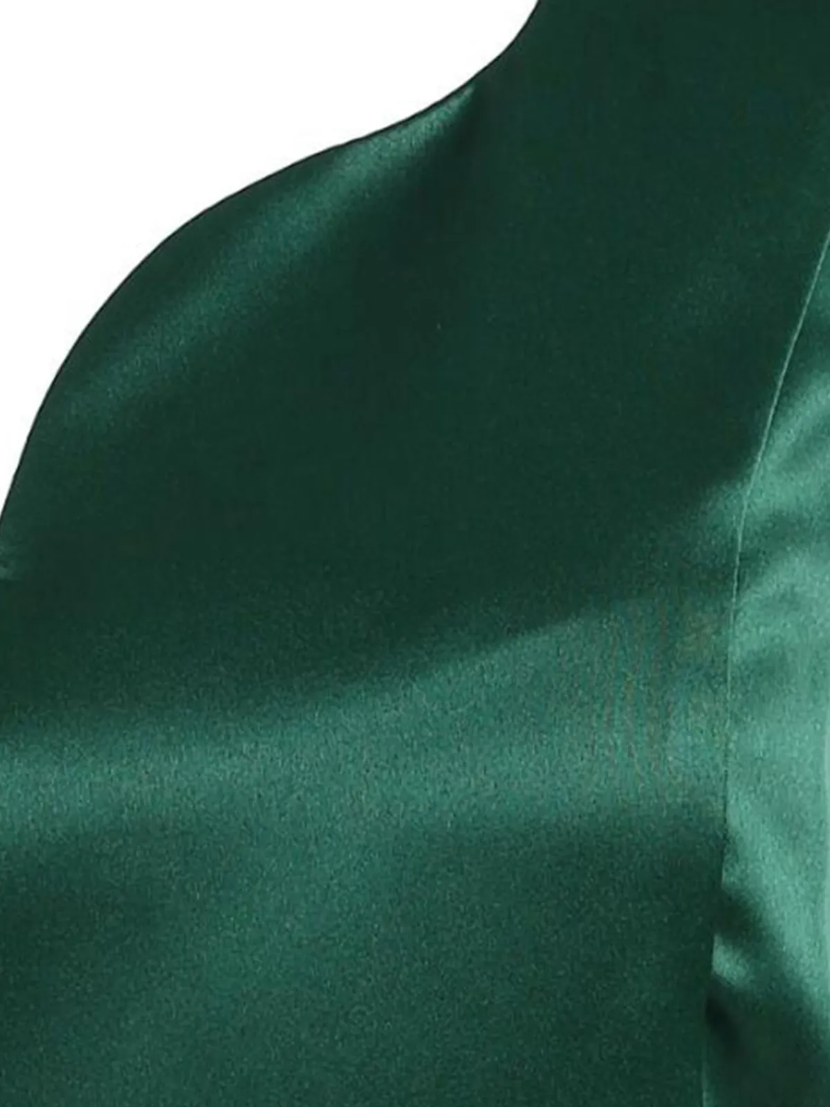 Online Retro Stage 1950s Hi-Lo Swing Dress Dark Green