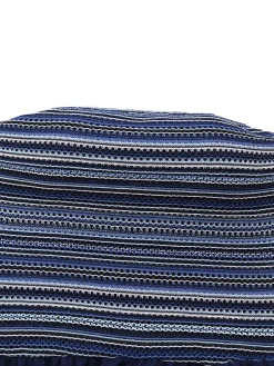 New Retro Stage 1950s Stripes Bandeau Jumpsuit Deep Blue