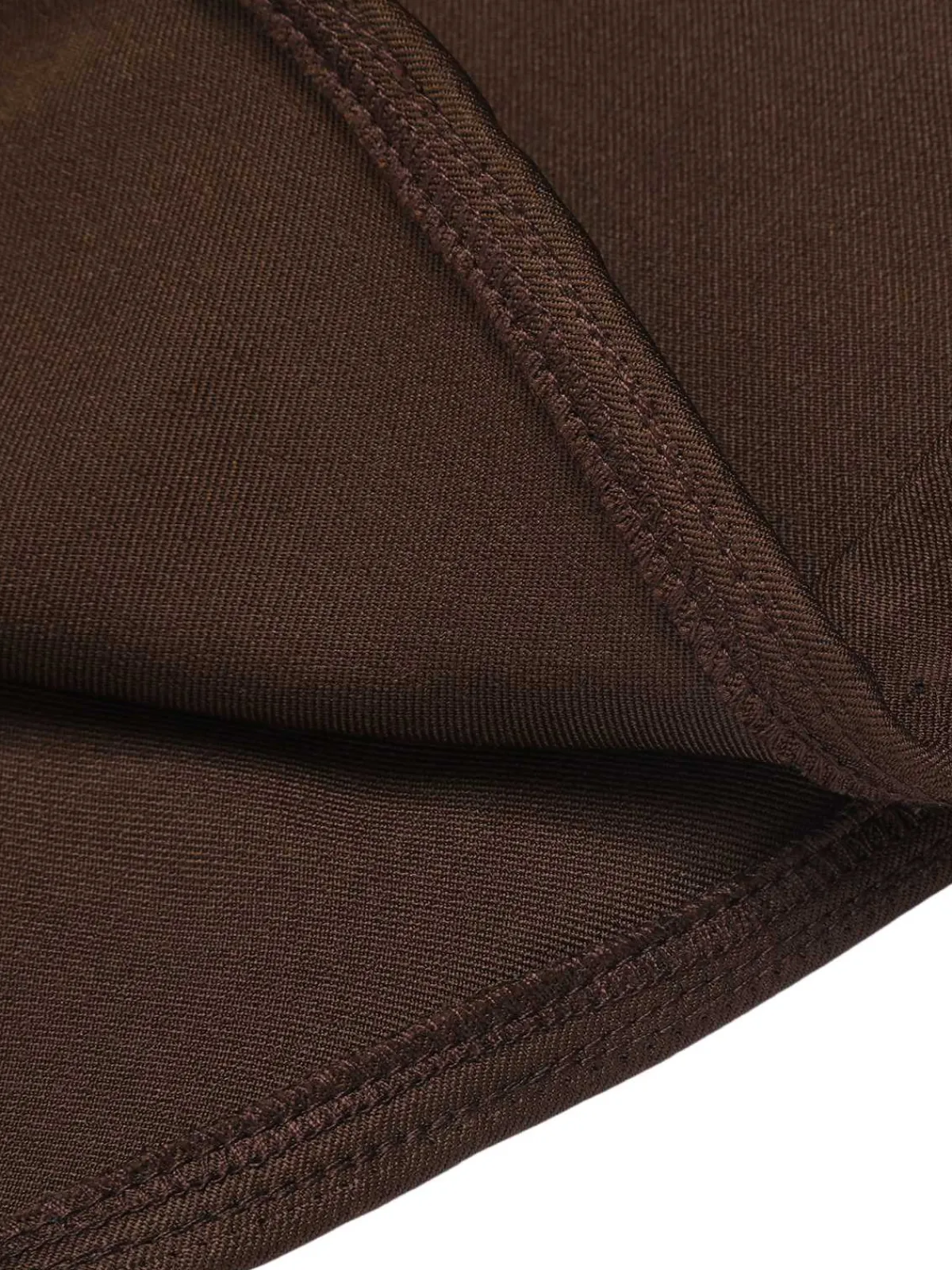 Hot Retro Stage 1940s Buttons Overalls Shorts Deep Brown