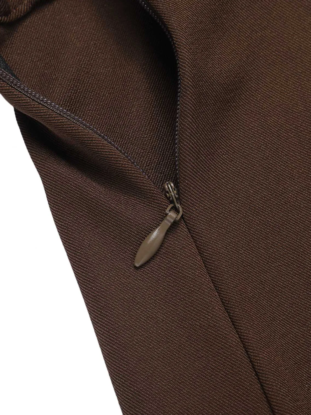 Hot Retro Stage 1940s Buttons Overalls Shorts Deep Brown
